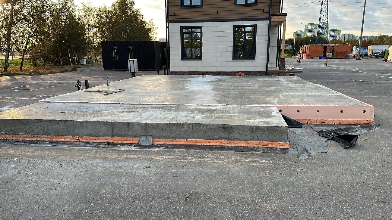 УШП (утеплённая шведская плита) 25×25 м